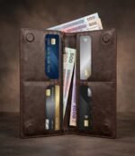Men’s Genuine Leather Multi-Card Long Wallet - Image 2