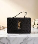 Premium Textured YSL Style Top-Handle Sling Bag - Image 3