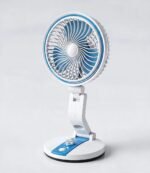 Multifunction Folding Fan with LED Light- USB Charging Port