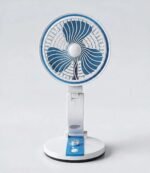 Multifunction Folding Fan with LED Light- USB Charging Port - Image 4