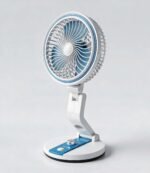 Multifunction Folding Fan with LED Light- USB Charging Port - Image 3