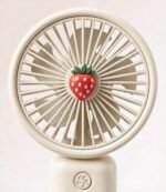 Portable Strawberry Handheld Fan with Phone Holder - Image 4