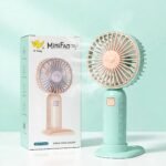 Mini Rechargeable Fan with Phone Stand