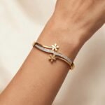Crystal Gold-Plated Bracelet for Women