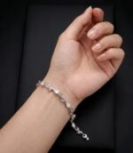 Premium Colorful Zircon Stone Leaf Pattern Bracelet - Image 5
