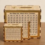 Wooden Savings Box with Counter & Target Goal