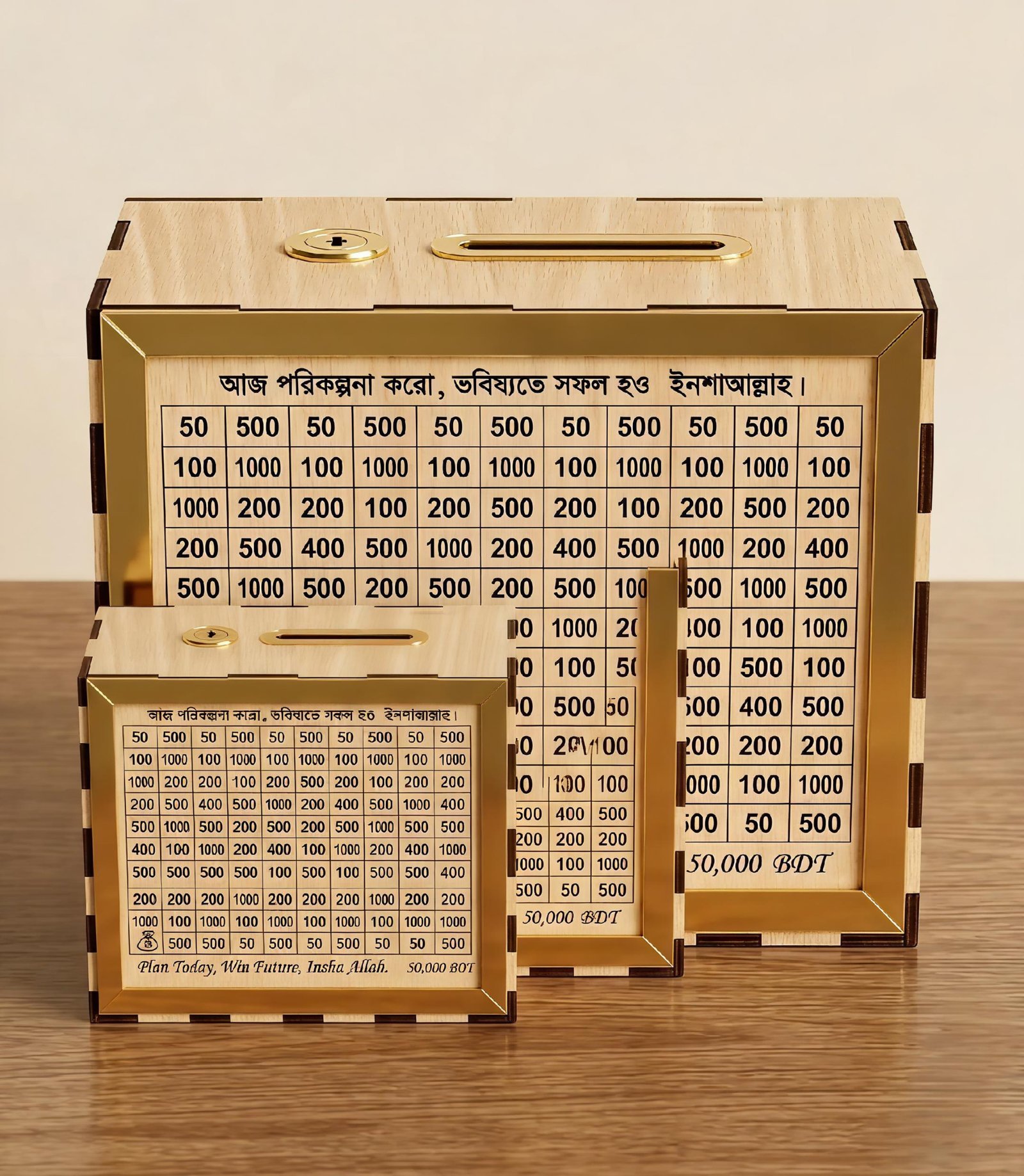 lv_0_20260811182225 Wooden Savings Box with Counter & Target Goal - Image 1