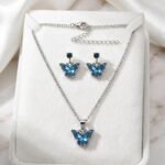 Crystal Necklace & Earrings Set